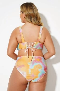 Tie Dye Scoopneck Fashion Lady Bikini Set -Bikini By Muse b debk025003 2