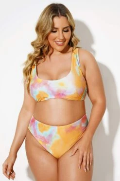 Tie Dye Scoopneck Fashion Lady Bikini Set -Bikini By Muse b debk025003 4