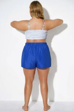Blue Swim Shorts For Women With Pockets -Bikini By Muse b debt008001 3