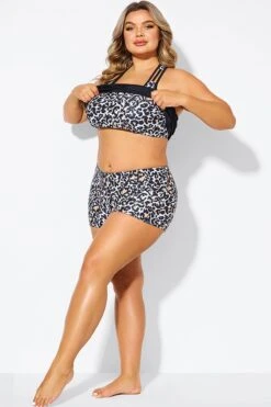 Leopard Print Women Swimsuits Boy Shorts -Bikini By Muse b debt054003 4
