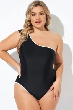 Touche One-Shoulder One Piece Swimsuit -Bikini By Muse b deop286001 3