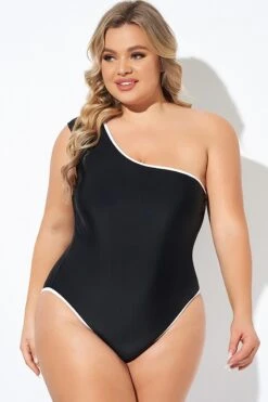 Touche One-Shoulder One Piece Swimsuit -Bikini By Muse b deop286001 4