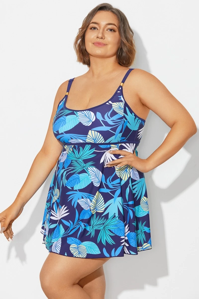 Multi Color Double Strap Lightweight Wrap Swimdress 4 Multi Color Double Strap Lightweight Wrap Swimdress - Image 4