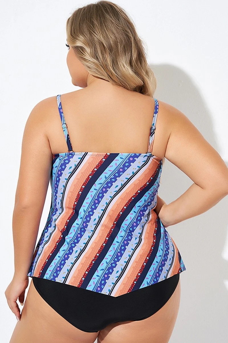 Boho Bandeau Vintage Women Long Tankini Top 2 Boho Bandeau Vintage Women Long Tankini Top - Image 2