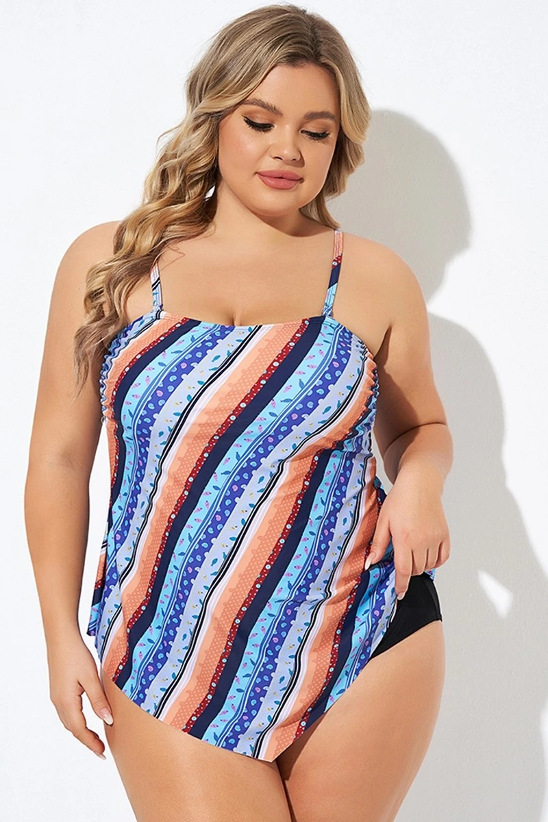 Boho Bandeau Vintage Women Long Tankini Top 5 Boho Bandeau Vintage Women Long Tankini Top - Image 5