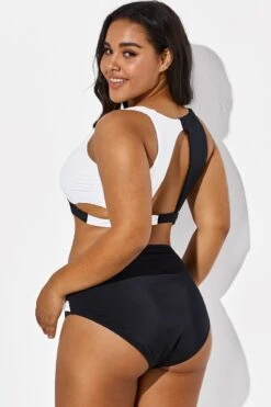 Colorblock Stylish Women Wrap Swimsuits Bikini Set -Bikini By Muse b sfbk1911029 5